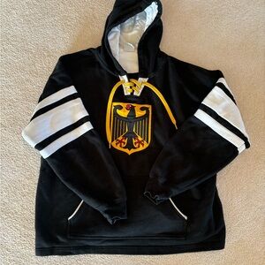 Men’s Germany Crest Hockey Black Hoodie